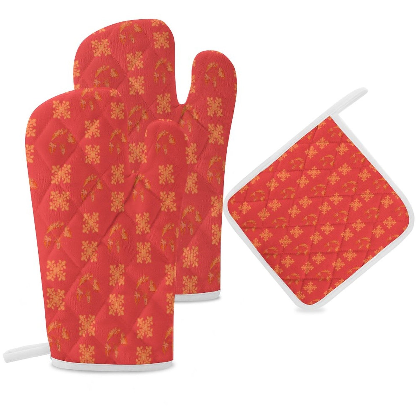 Hanapa'a Waiwai — Island Print Oven Mitt & Pot Holder Set of 3