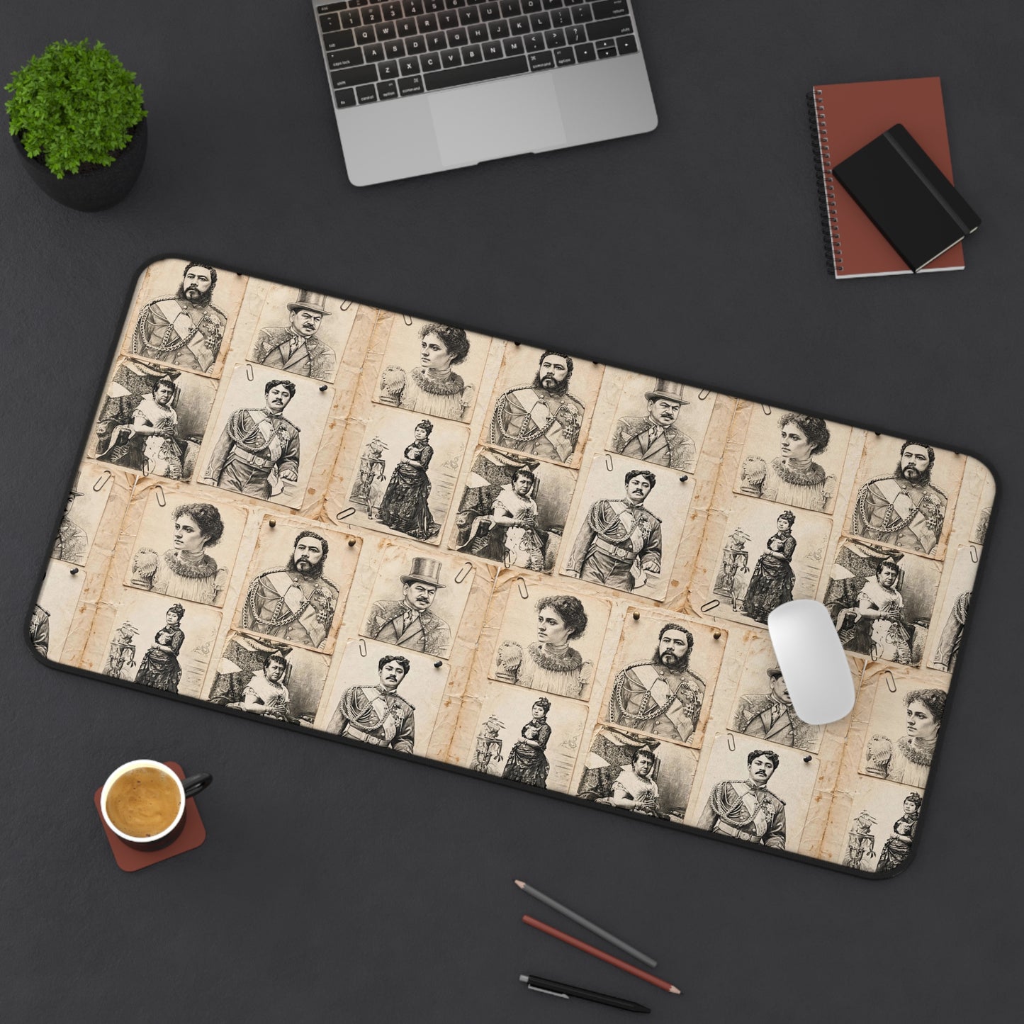 Hanapa'a Waiwai — Hawaiian Monarch Portrait Desk Mat