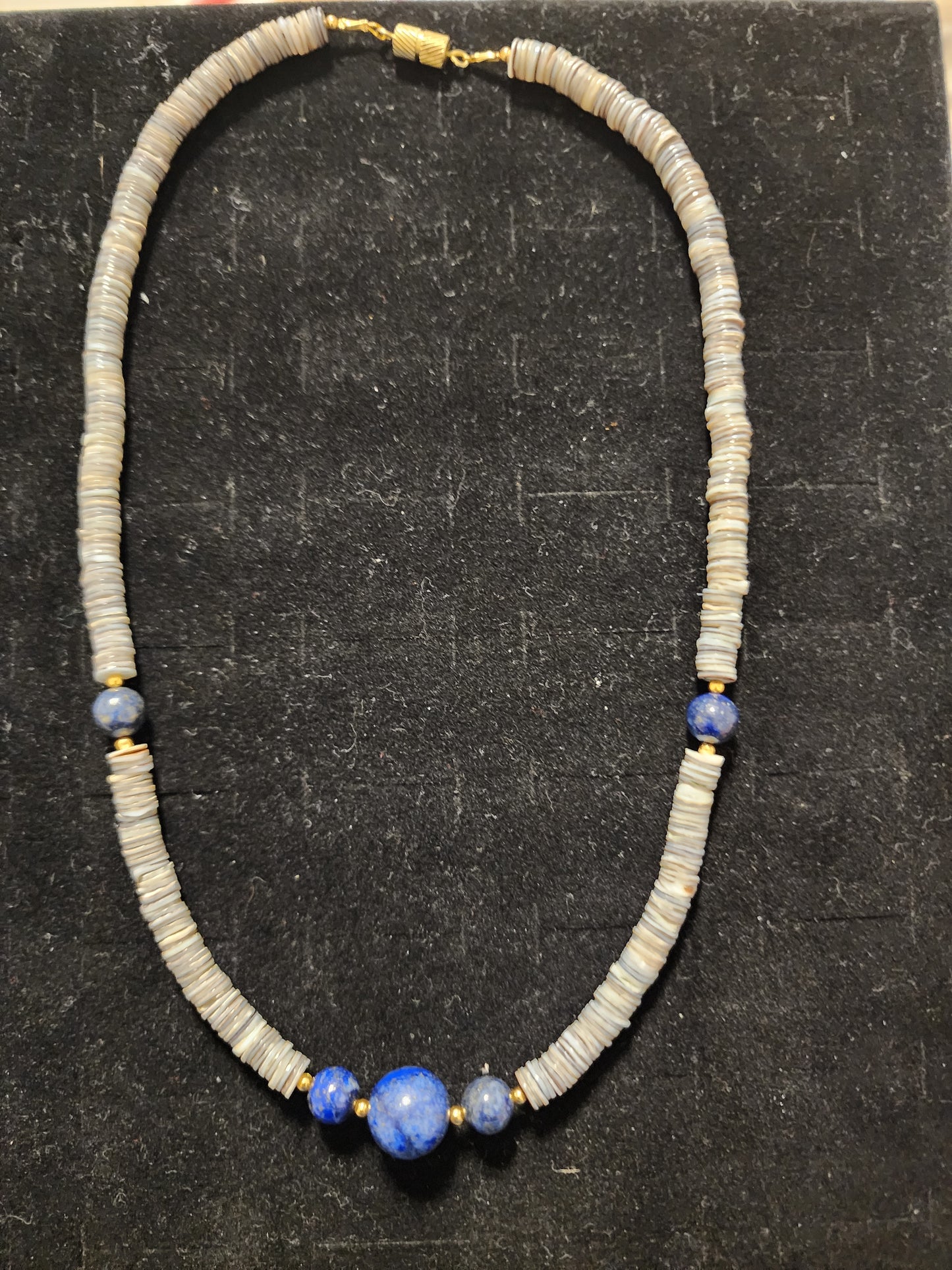 Pukas by the Sea — Lapis Lazuli & Puka Shell Necklace