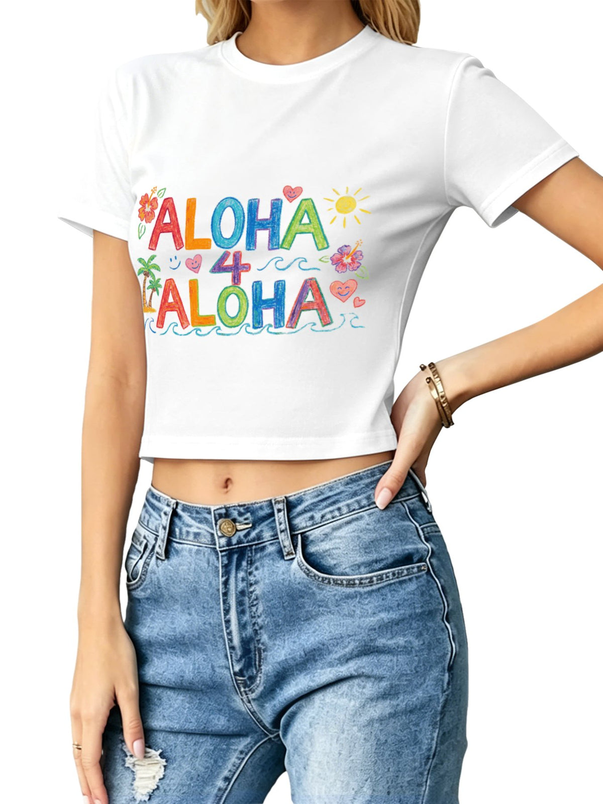 U'i Waiwai — Aloha 4 Aloha Women's Crop Top