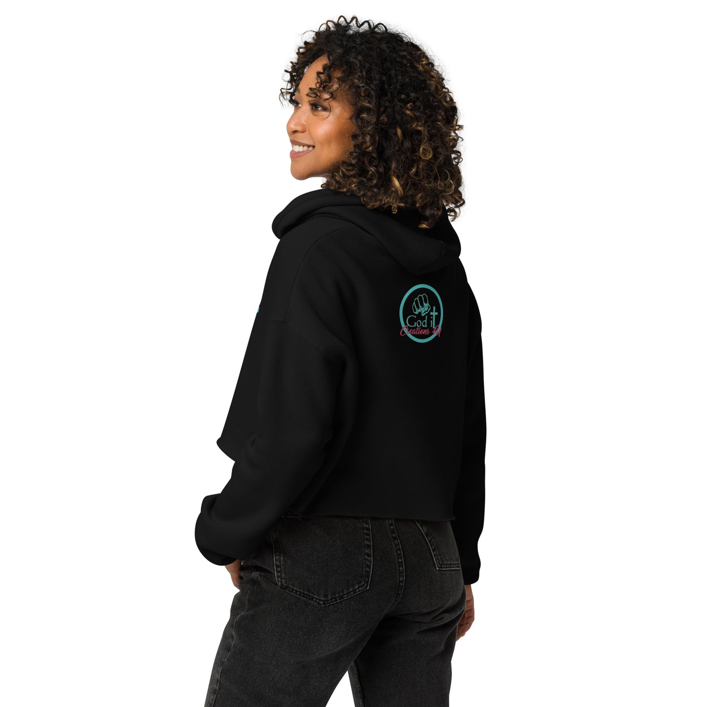 Woman Faith Crop Hoodie