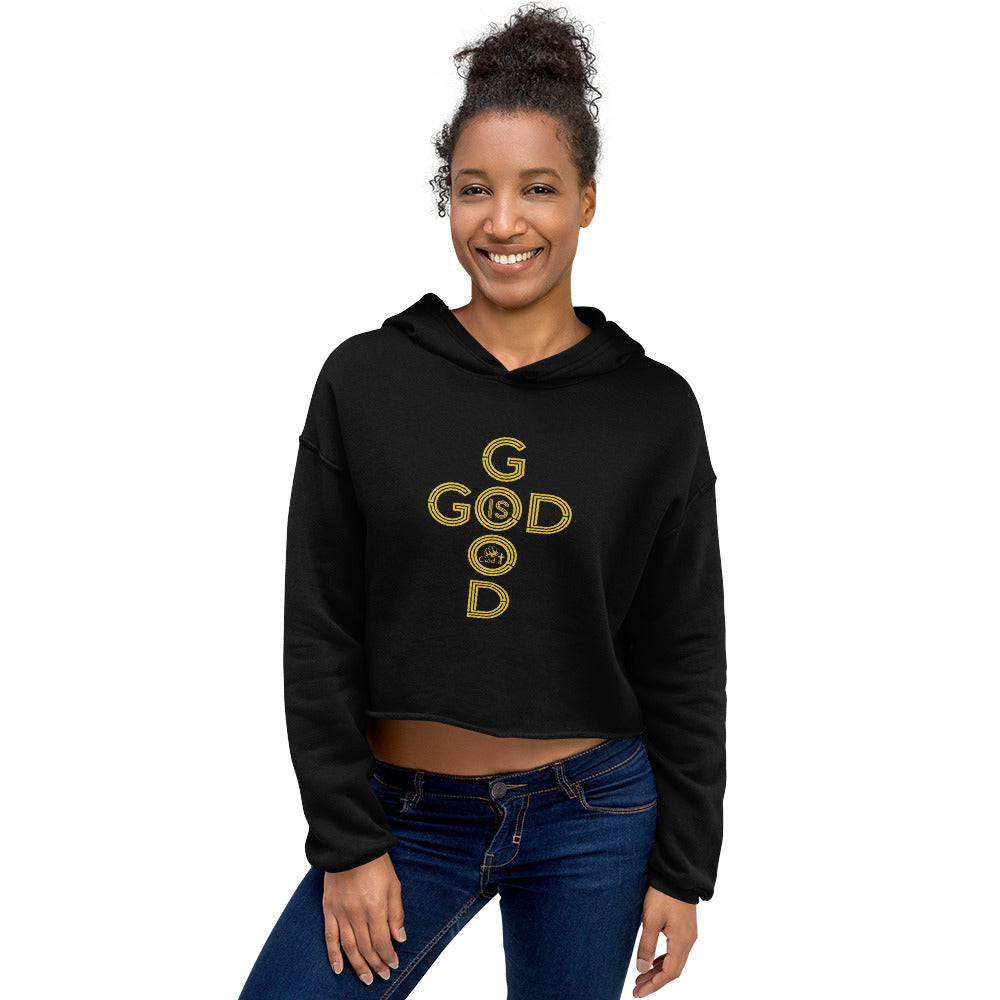 God is Good Crop Hoodie