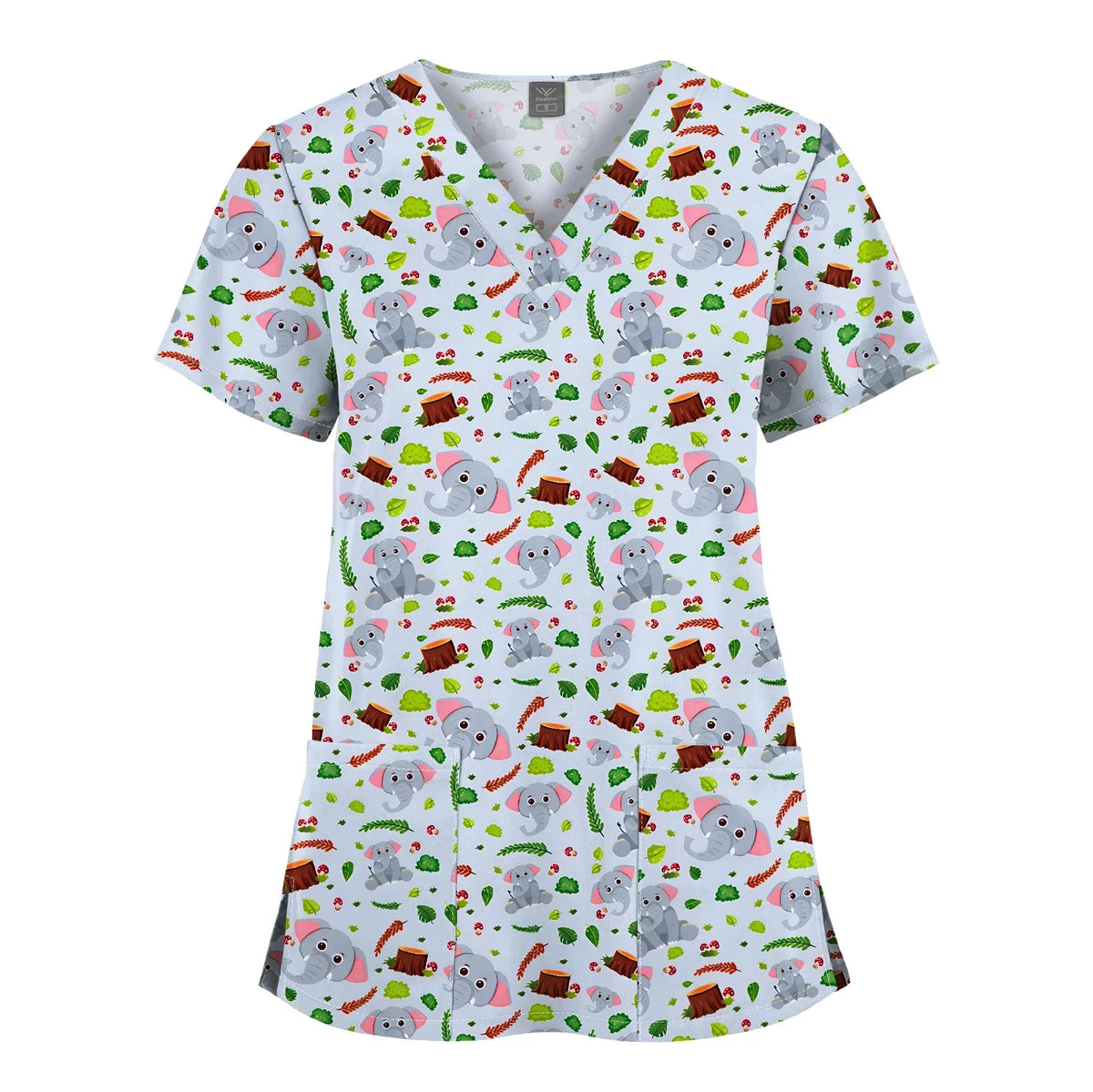 Hanapa'a Waiwai — Island Print Nursing Scrub Top