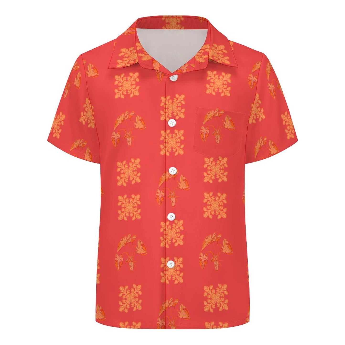 DTG 110gsm Cotton Children's Lapel Collar Shirt(All-Over Printing)