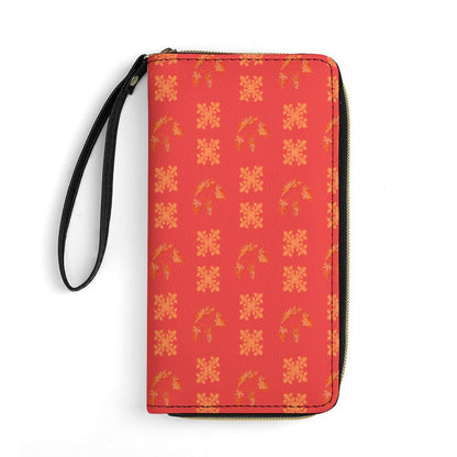 Hanapa'a Waiwai — Island Print Leather Wristlet Wallet