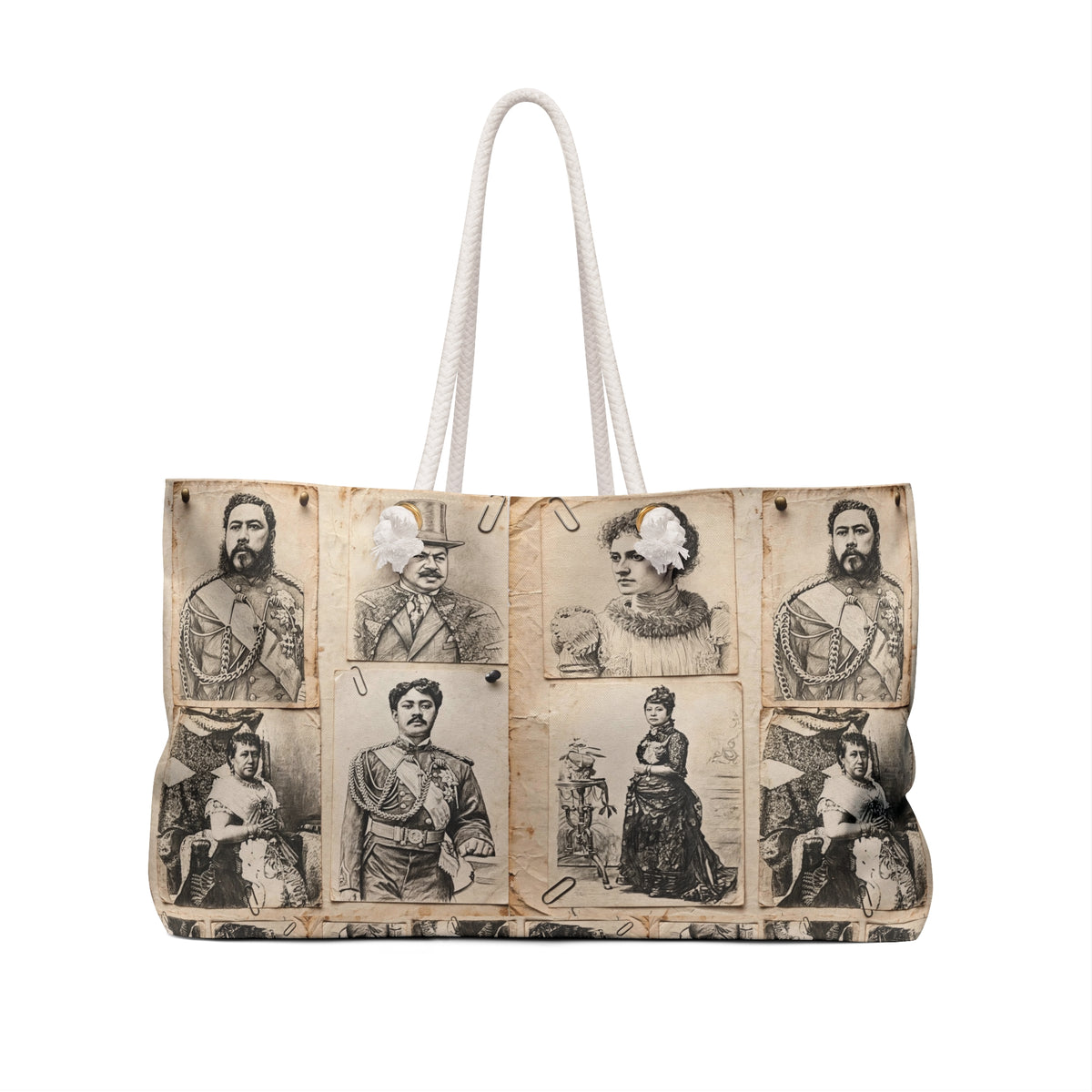 Hanapa'a Waiwai — Hawaiian Monarch Collage Weekender Bag