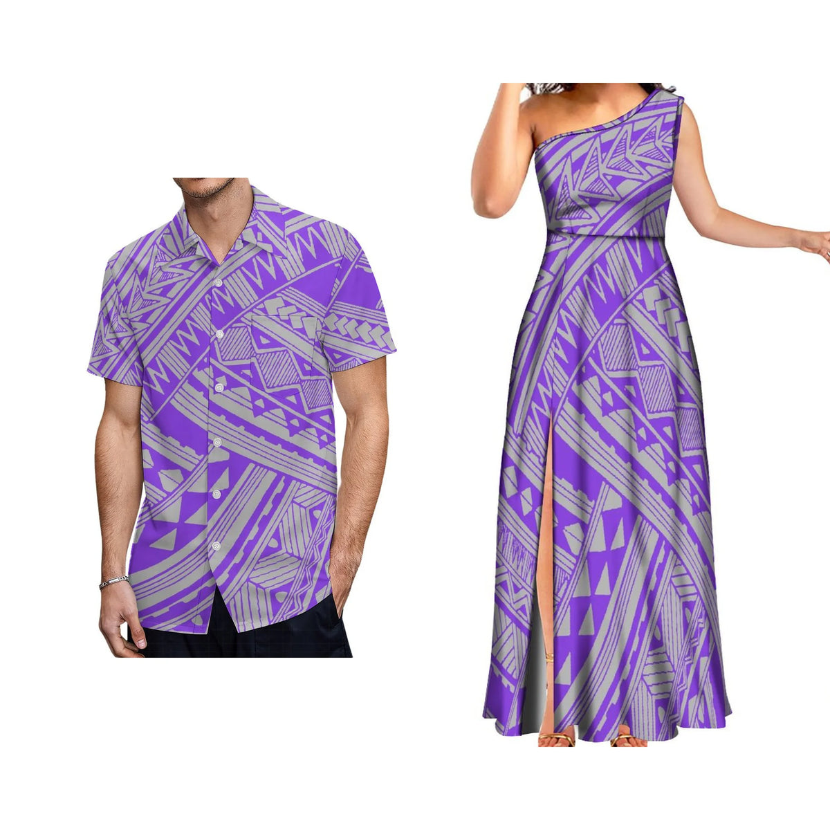 Polynesian Aloha Dress and Shirt