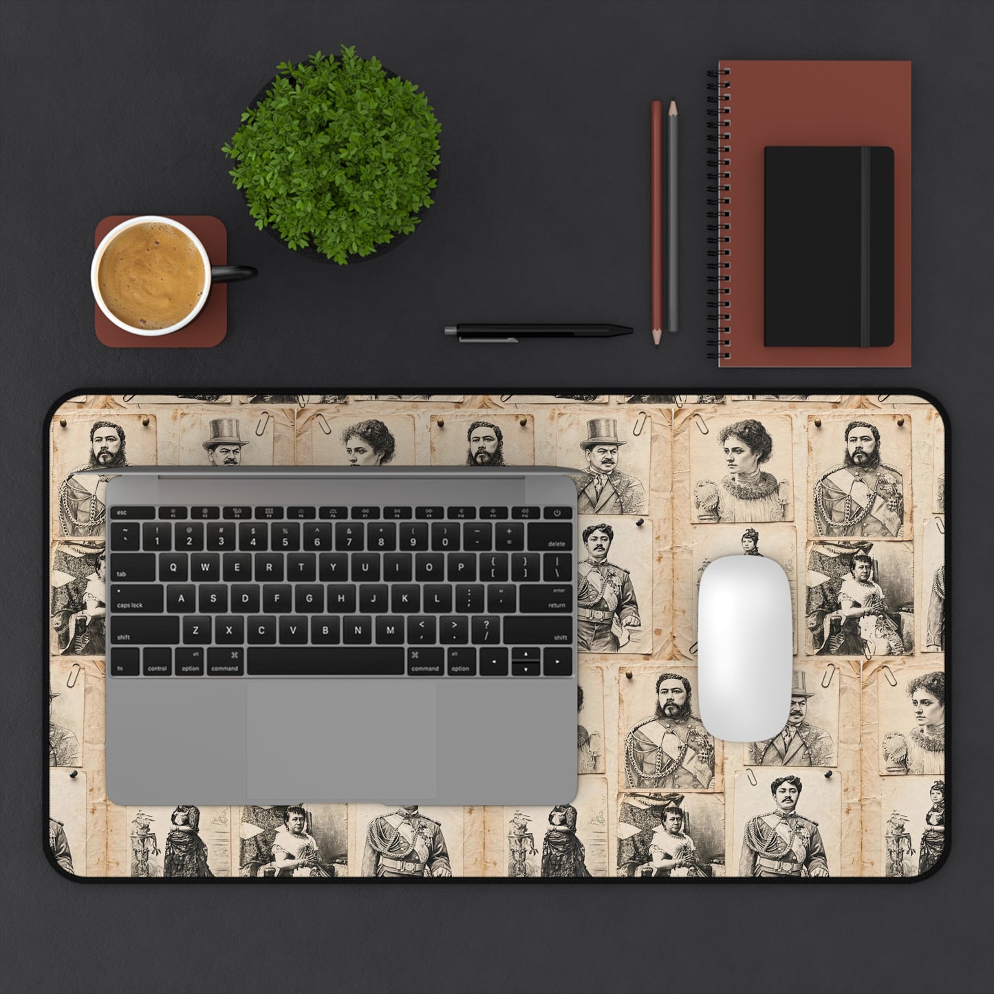 Hanapa'a Waiwai — Hawaiian Monarch Portrait Desk Mat