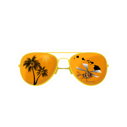 Pilot Sunglasses Kiss-Cut Sticker — Magnum Palms Decal