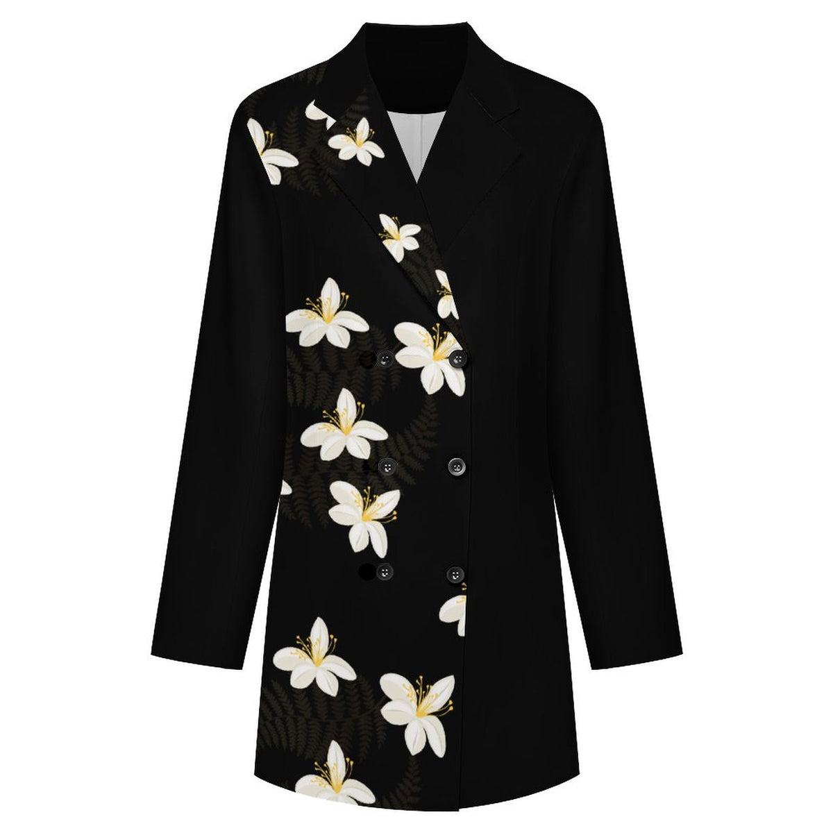 120gsm Double Breasted Blazer Dress(All-Over Printing)