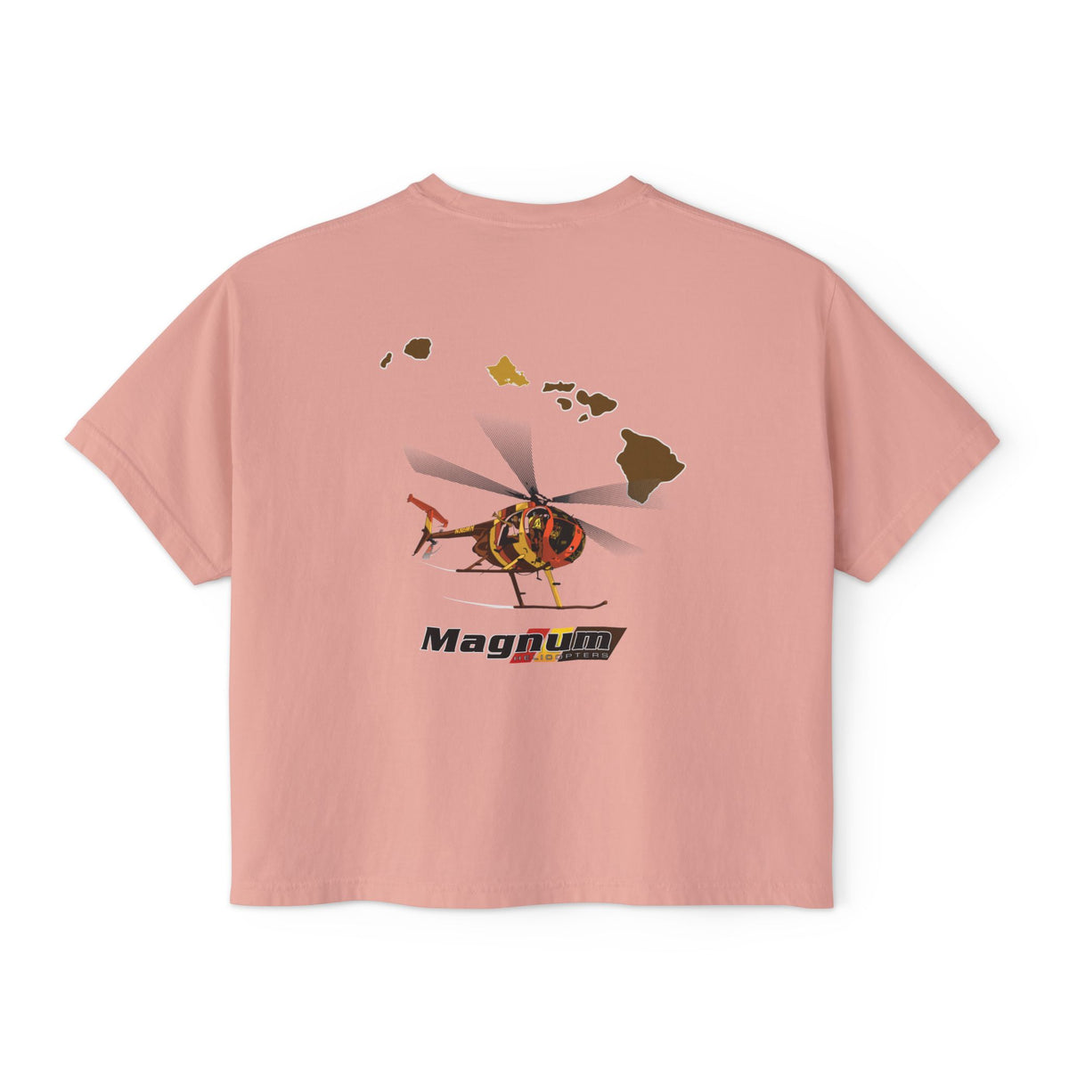 Magnum's Women's Boxy Tee —Magnum Islands Back Print