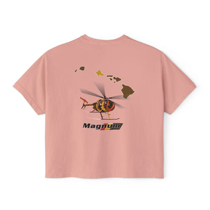 Magnum's Women's Boxy Tee —Magnum Islands Back Print