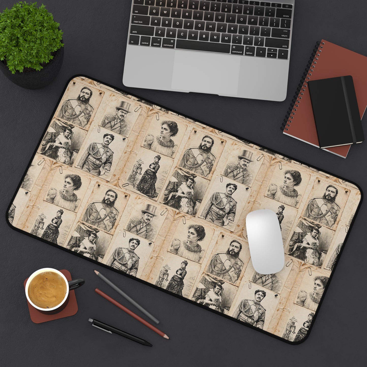 Hanapa'a Waiwai — Hawaiian Monarch Portrait Desk Mat