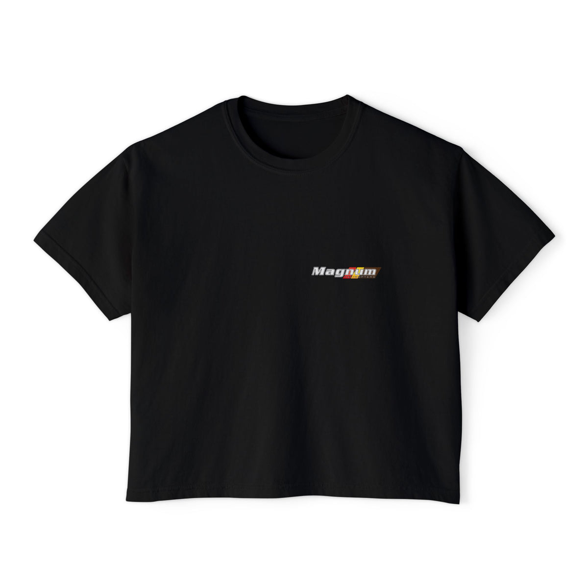 Magnum's Women's Boxy Tee —Magnum Islands Back Print