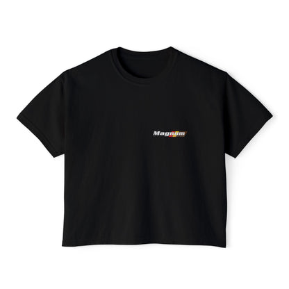 Magnum's Women's Boxy Tee —Magnum Islands Back Print