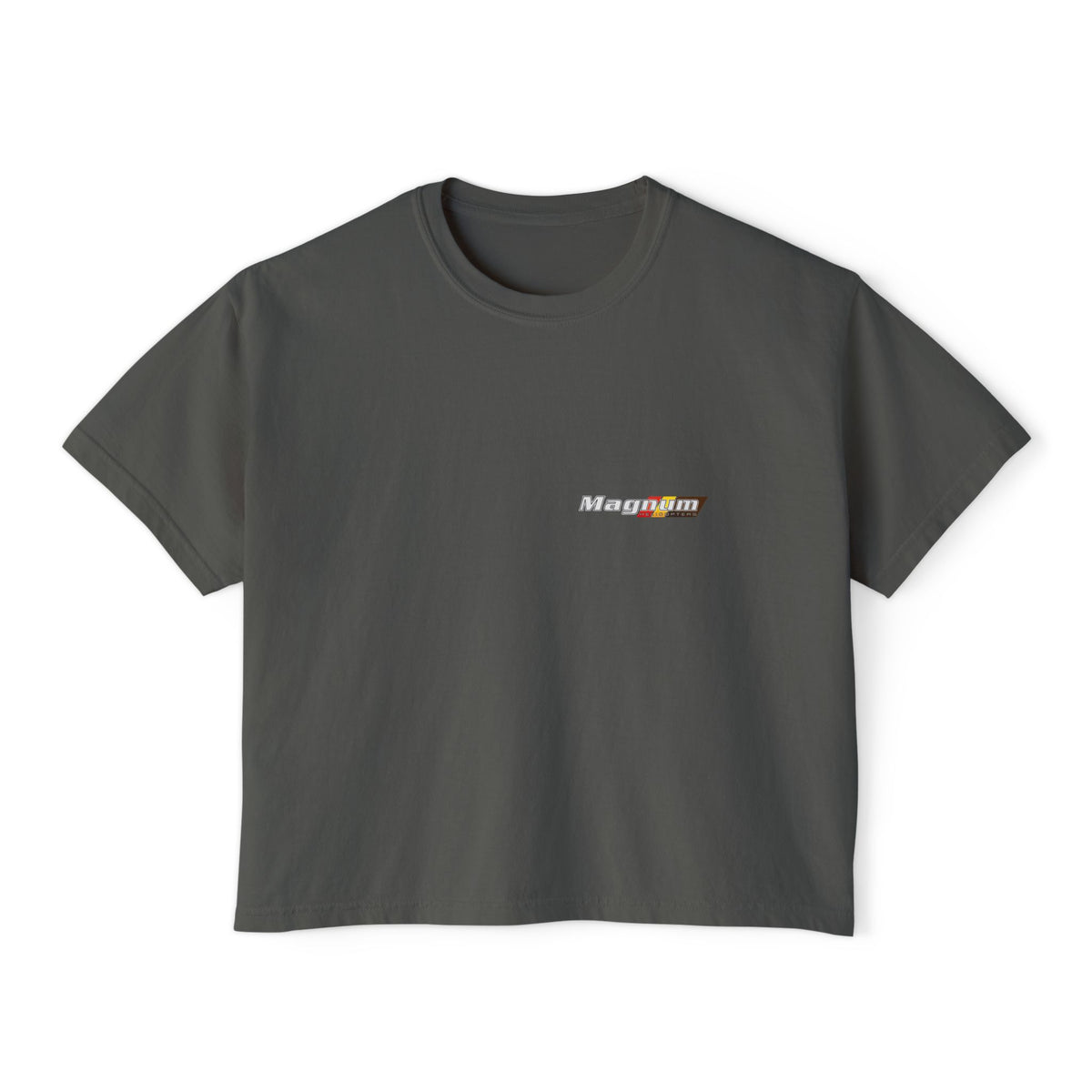Magnum's Women's Boxy Tee —Magnum Islands Back Print