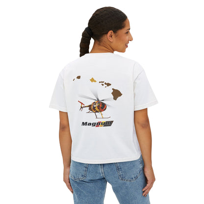 Magnum's Women's Boxy Tee —Magnum Islands Back Print
