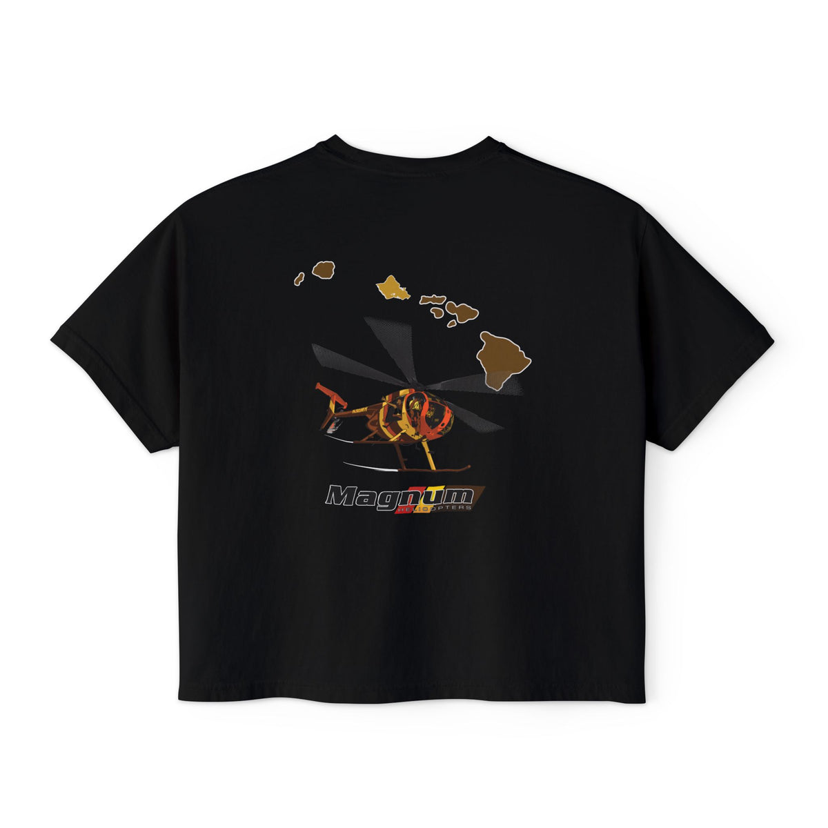 Magnum's Women's Boxy Tee —Magnum Islands Back Print