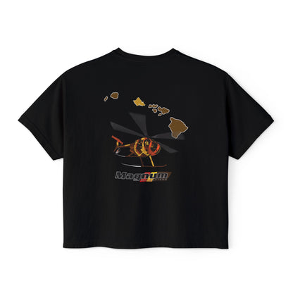 Magnum's Women's Boxy Tee —Magnum Islands Back Print