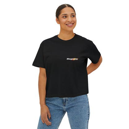 Magnum's Women's Boxy Tee —Magnum Islands Back Print