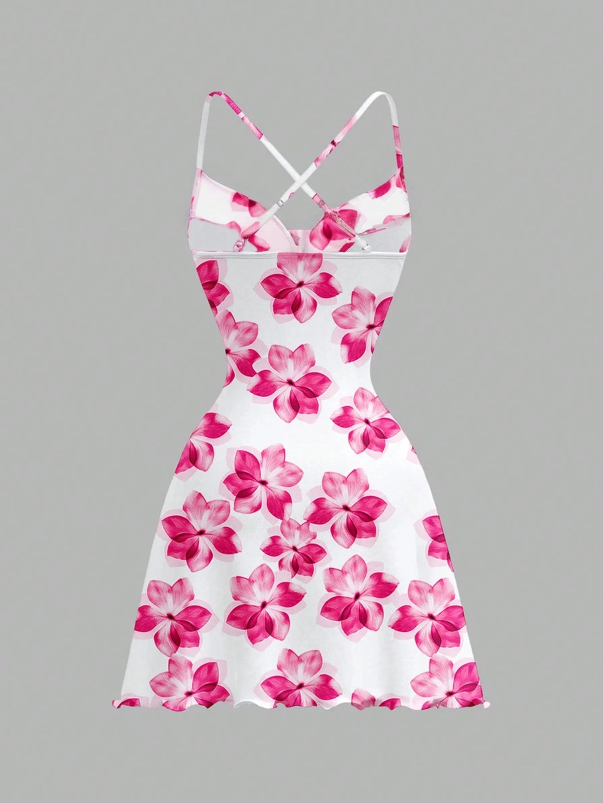 Women's  Off-Shoulder Backless Floral Print A-line Dress