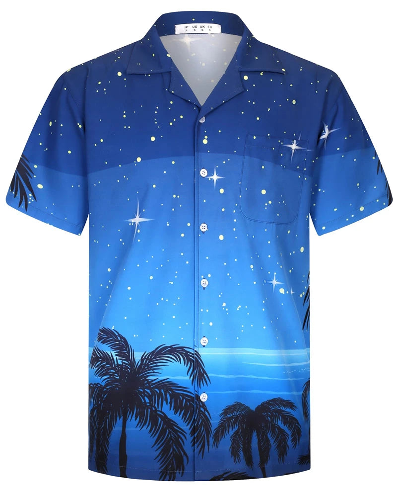 Mynah Kine — Coconut Button Hawaiian Short Sleeve Shirt