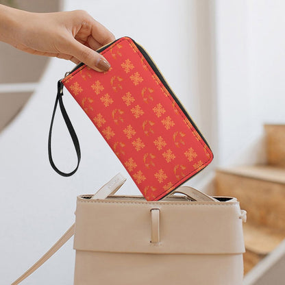 Hanapa'a Waiwai — Island Print Leather Wristlet Wallet