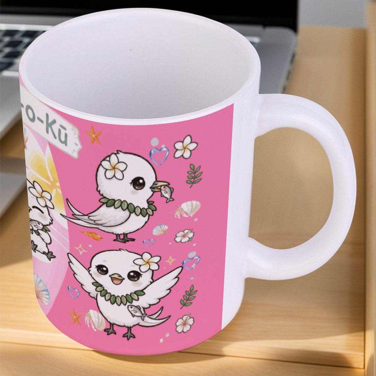 Hanapa'a Waiwai — Manu-O-Kū  Print 14oz White Ceramic Mug