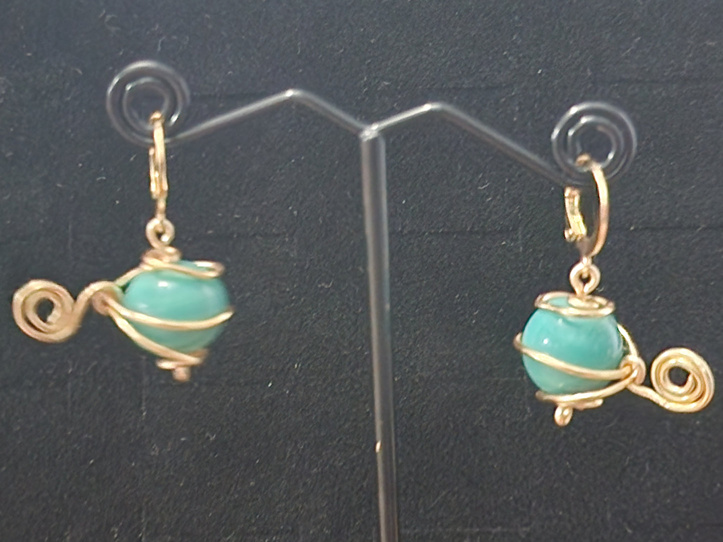 Little Heliʻs Earrings — Handcrafted Copper & Stone