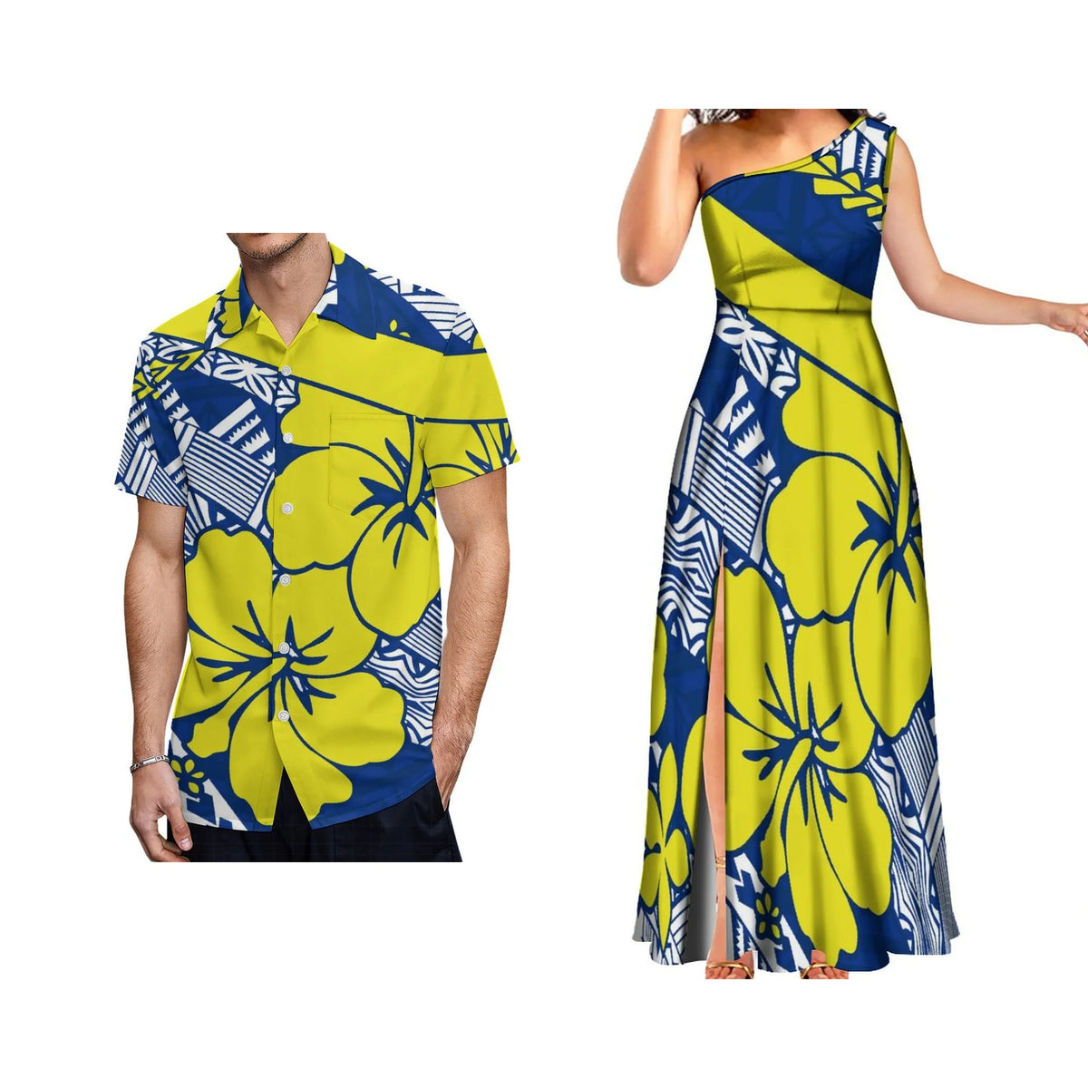Polynesian Aloha Dress and Shirt