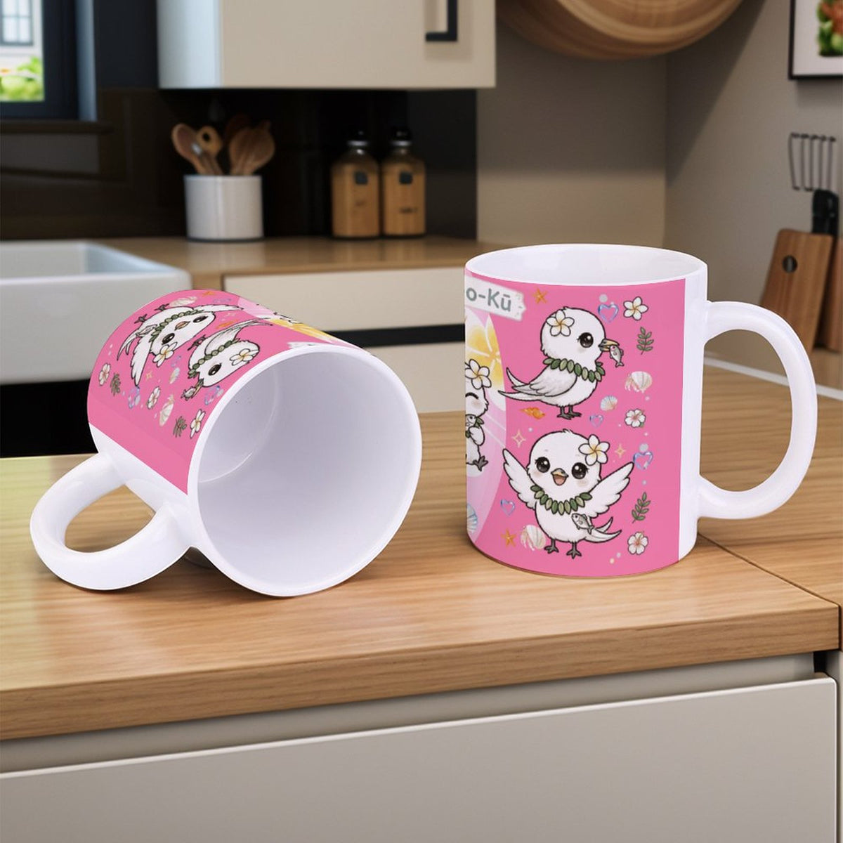 Hanapa'a Waiwai — Manu-O-Kū  Print 14oz White Ceramic Mug