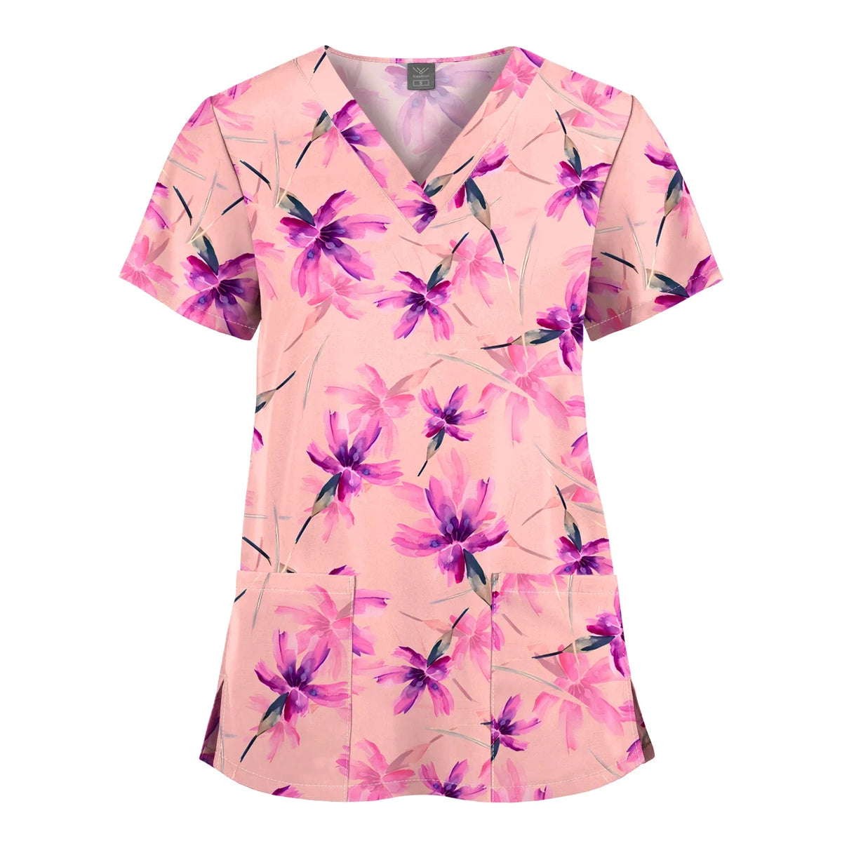 Hanapa'a Waiwai — Island Print Nursing Scrub Top