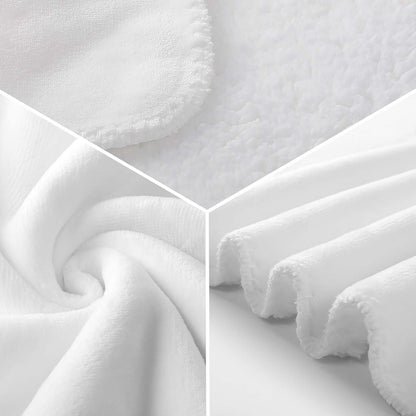 Hanapa'a Waiwai — Plumeria Hula Print Sherpa Fleece Throw Blanket 50"×60"