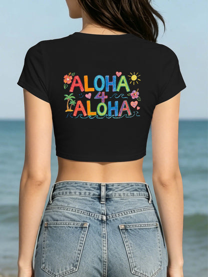 U'i Waiwai — Aloha 4 Aloha Women's Crop Top (Style 2)