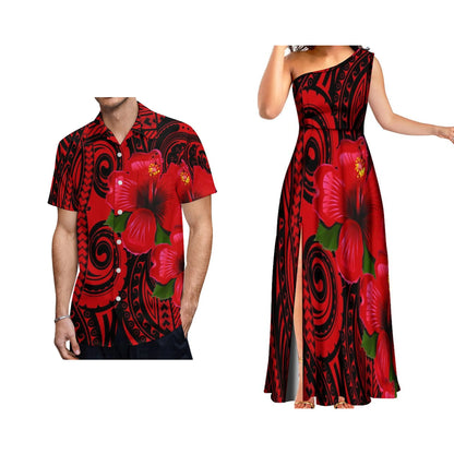 Polynesian Aloha Dress and Shirt