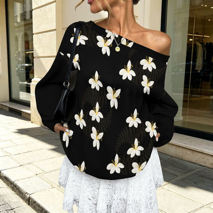 230gsm Off Shoulder Hoodie(All-Over Printing)