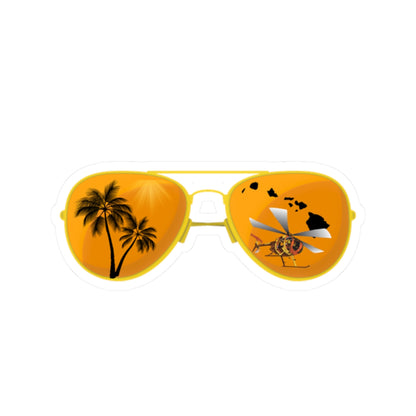 Pilot Sunglasses Kiss-Cut Sticker — Magnum Palms Decal