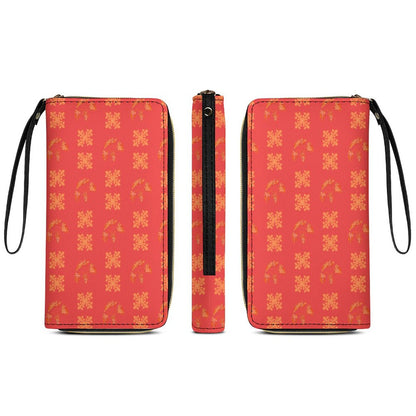 Hanapa'a Waiwai — Island Print Leather Wristlet Wallet