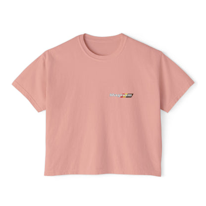Magnum's Women's Boxy Tee —Magnum Islands Back Print