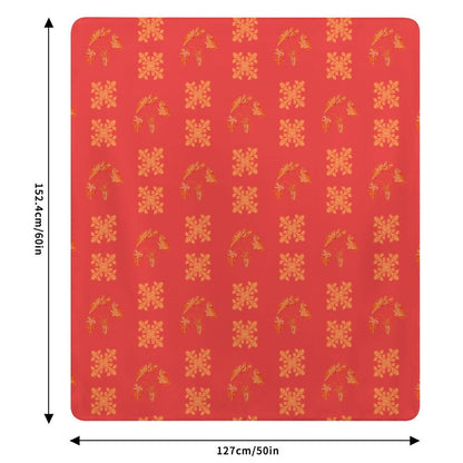 Hanapa'a Waiwai — Island Print Sherpa Fleece Throw Blanket