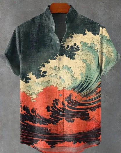 Aloha Shirt Casual Short Sleeved