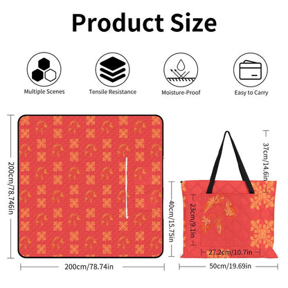 Hanapa'a Waiwai — Island Print Zipper Foldable Picnic Mat