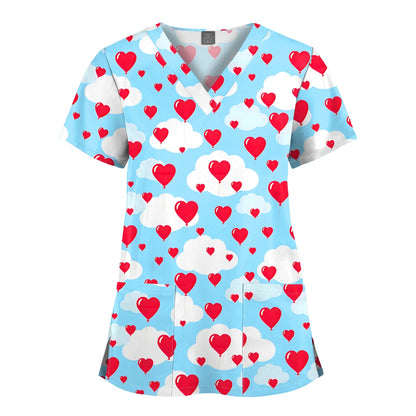 Hanapa'a Waiwai — Island Print Nursing Scrub Top