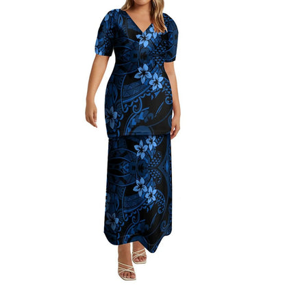 Polynesian Couple Aloha Fashion Set