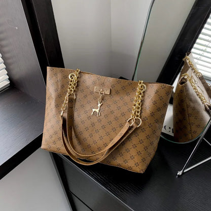 U'i Waiwai — Soft Leather Large Capacity Shoulder Tote
