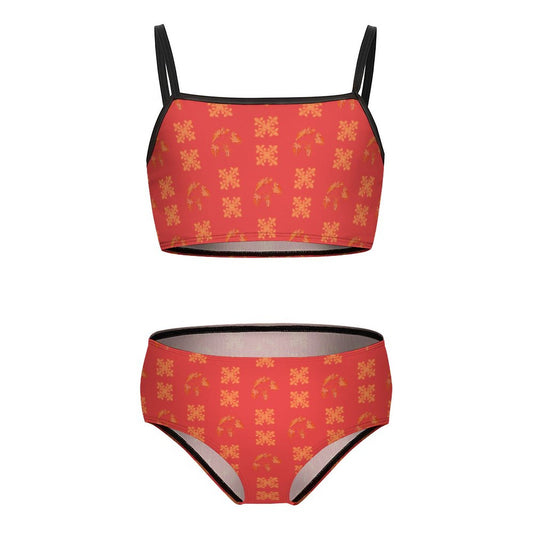Two-Piece Swimwear for Girls(All-Over Printing)