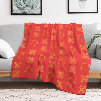 Hanapa'a Waiwai — Island Print Flannel Throw Blanket (Couch)