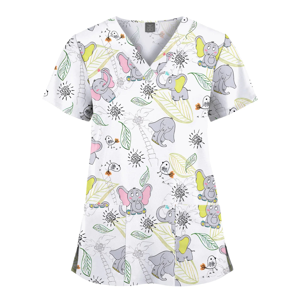 Hanapa'a Waiwai — Island Print Nursing Scrub Top