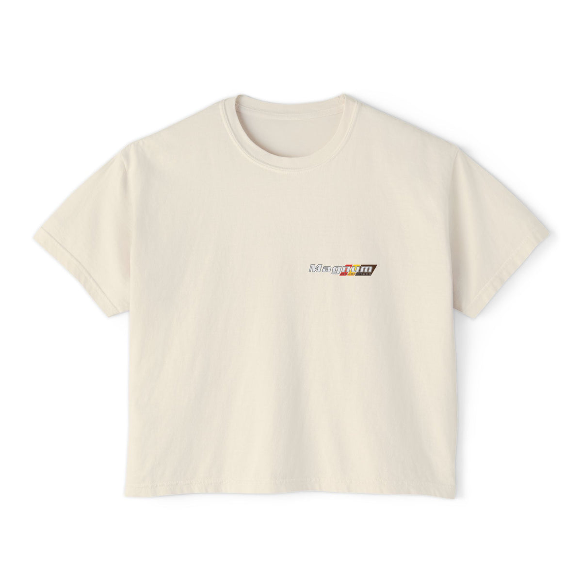 Magnum's Women's Boxy Tee —Magnum Islands Back Print