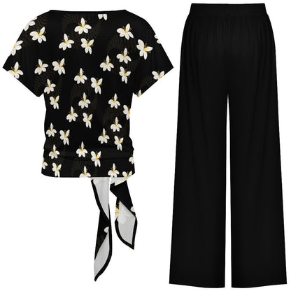 150gsm Strap Top Wide Leg Pants Set(All-Over Printing)